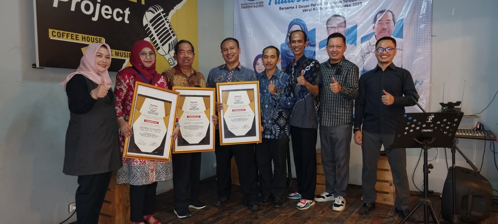 20 Ilmuan Terbaik versi AD Scientific Index 2023 Mendapat Penghargaan dari IDRI Banten